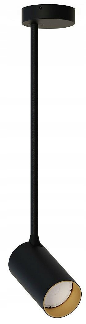 Stropní Svítidlo Spot Mono Long M Černá Zlatá 1xGU10 Závěsná lampa do pokoje