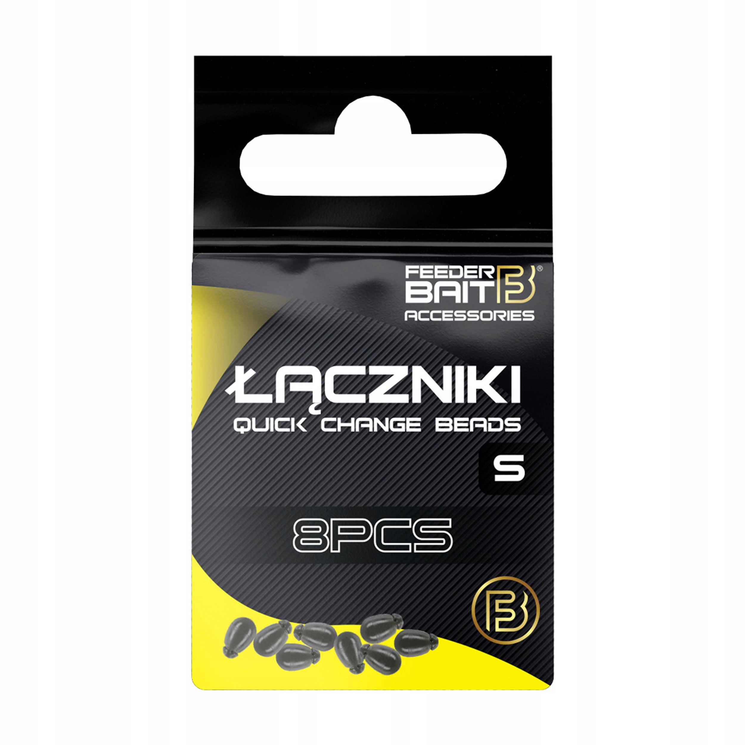 Łączniki do łączenia przyponu z żyłką główną Feeder Bait rozmiar S 8szt.