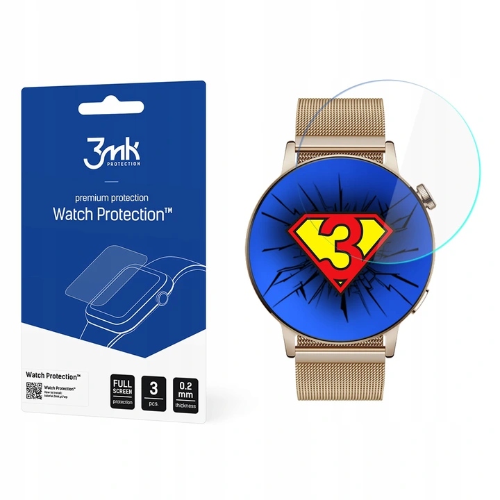 

3MK Folia 5D Cały Ekran Do Huawei Watch Gt 3 42MM