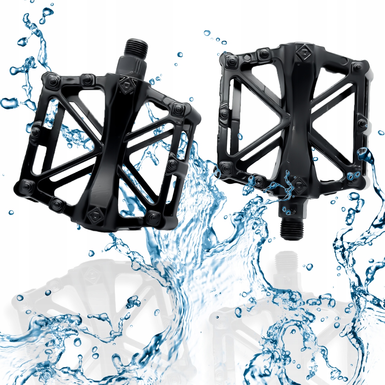 PEDAŁY ROWEROWE ALUMINIOWE ANTYPOŚLIZGOWE PLATFORMOWE MTB BMX TREKKINGOWE Waga 400 g