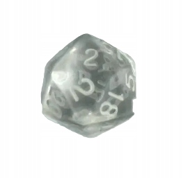 ZESTAW 25 KOSTEK K20 RPG DZIWNY PIERŚCIEŃ KOŚĆ DWUDZIESTOŚCIENNA Liczba ścian 20