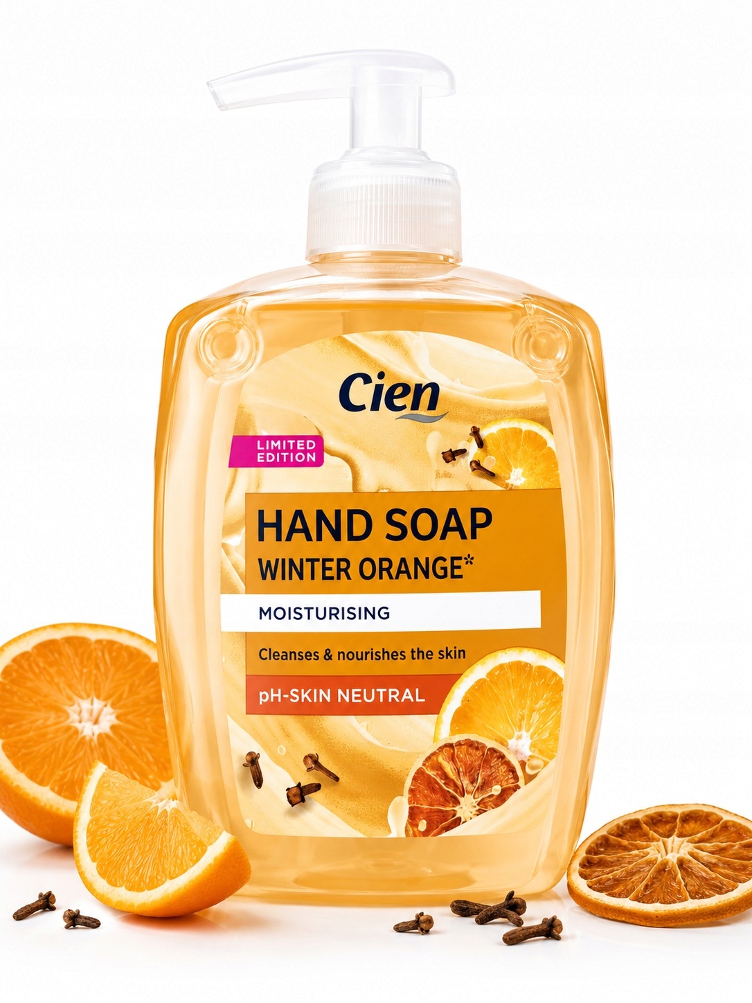 Mydło w płynie Cien Winter Orange 500 ml z pompką Nawilżające