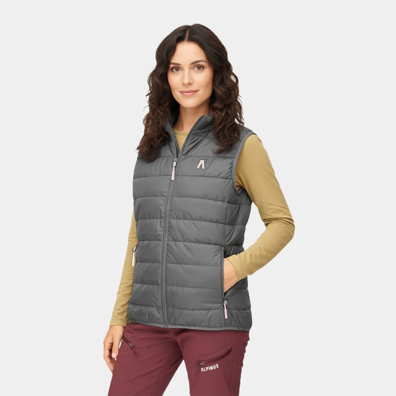 Dámská prošívaná outdoorová vesta Alpinus Monza M