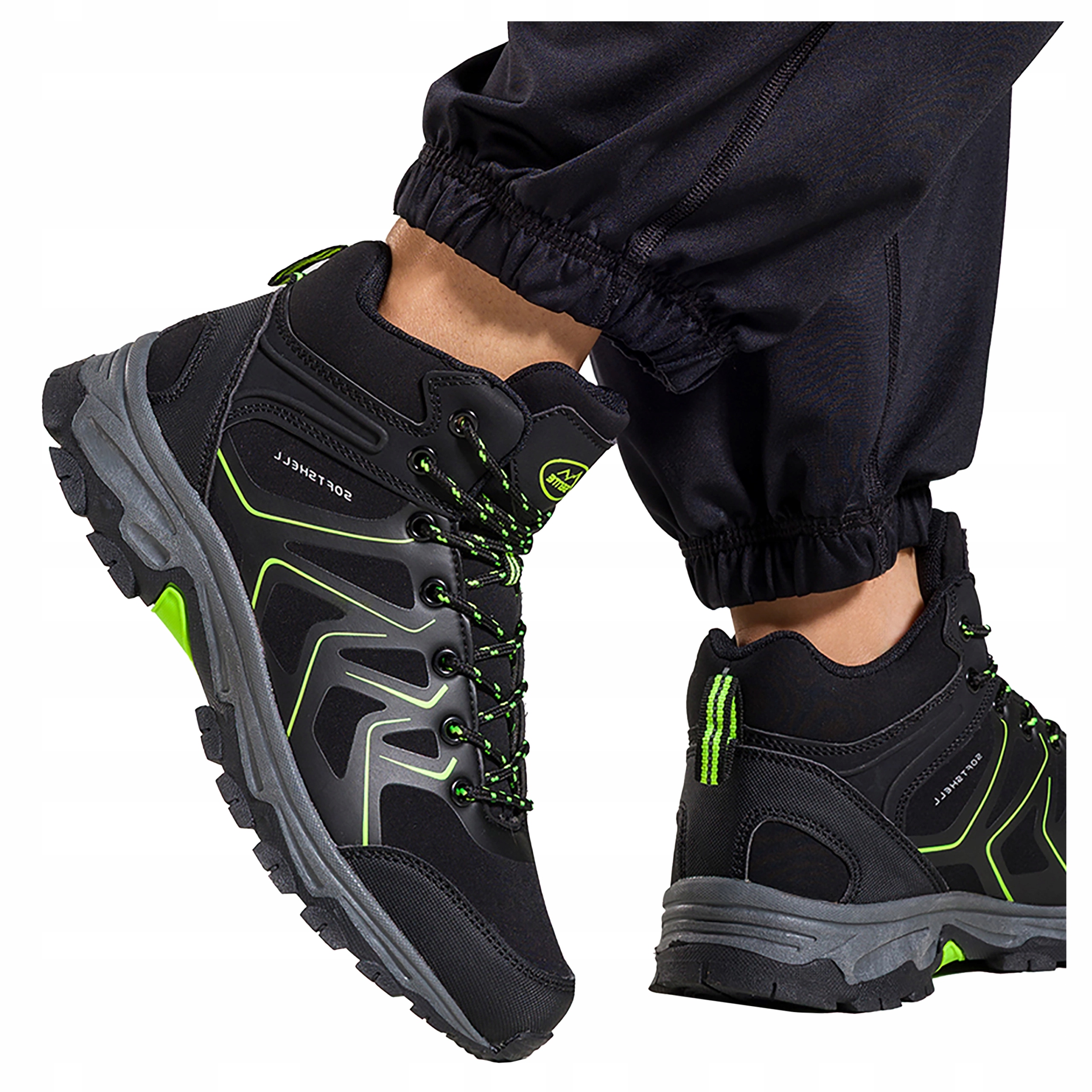 Dámská Trekingová obuv Černá Šněrovací Softshellová sportovní obuv velikost 39