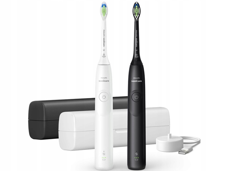 Zestaw Szczoteczek sonicznych Philips Sonicare 5300 HX7109/01 biała/czarna