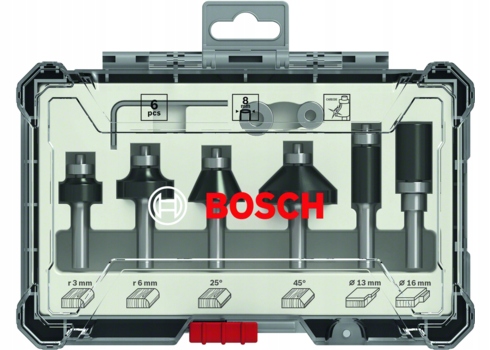 

Zestaw Frezów Do Drewna Bosch 8mm 6 Sztuk