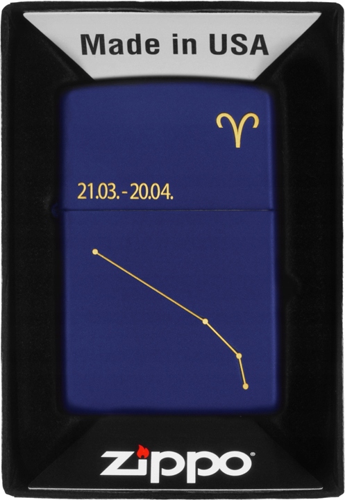 Zapalovač Zippo Zodiac Aries Design beran 60006932 Větruodolný benzínový
