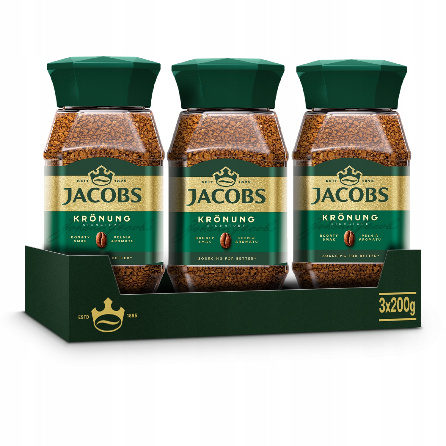 Kawa rozpuszczalna Jacobs Kronung 3x 200 g