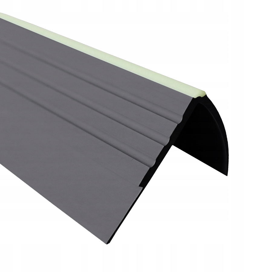 Profil na schody Pvc protišmykový, Bhp schodiskový nosník 40x40 mm 1,5, sivý