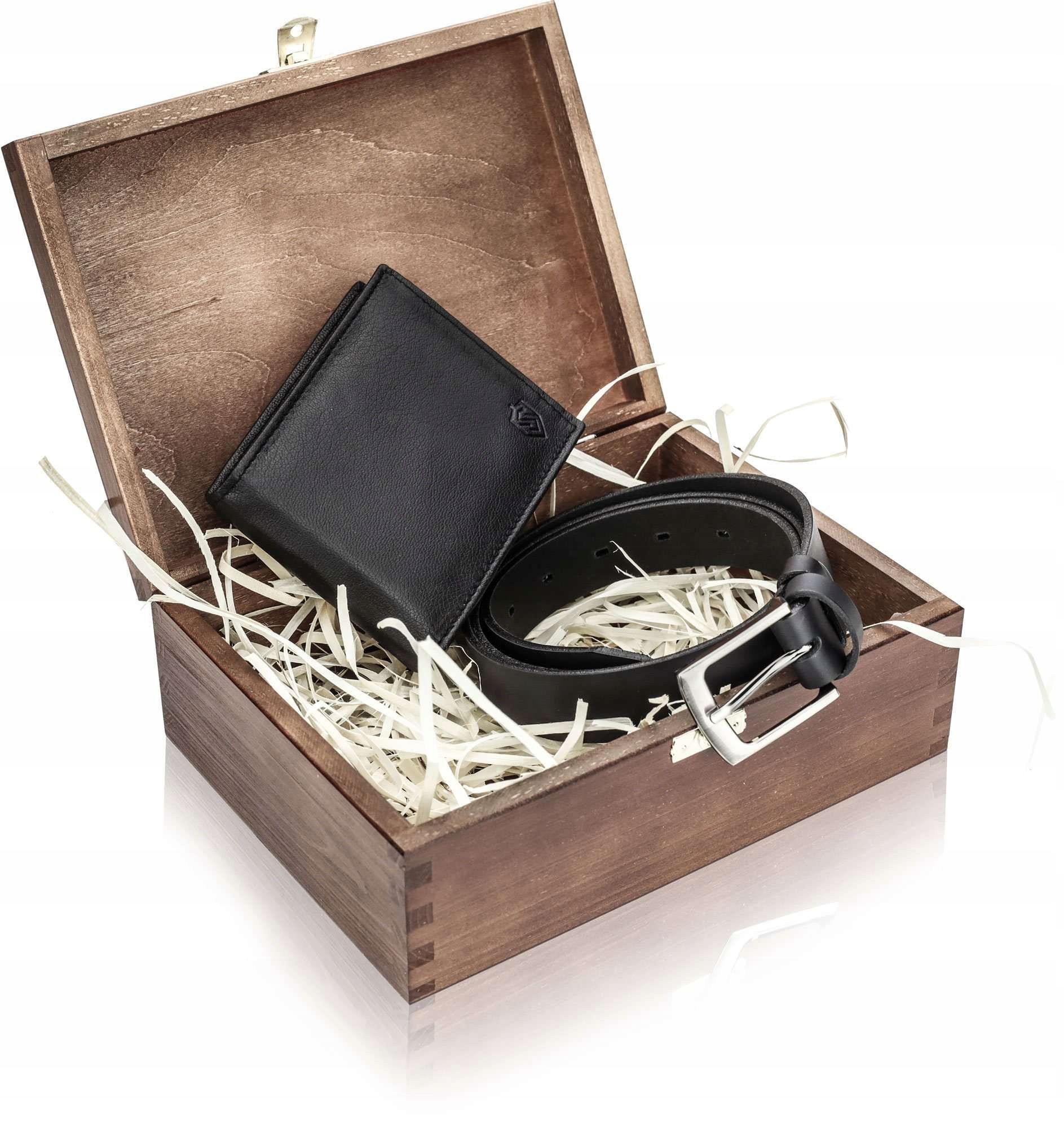 

Stevens Zestaw Portfel Pasek Męski Skórzany