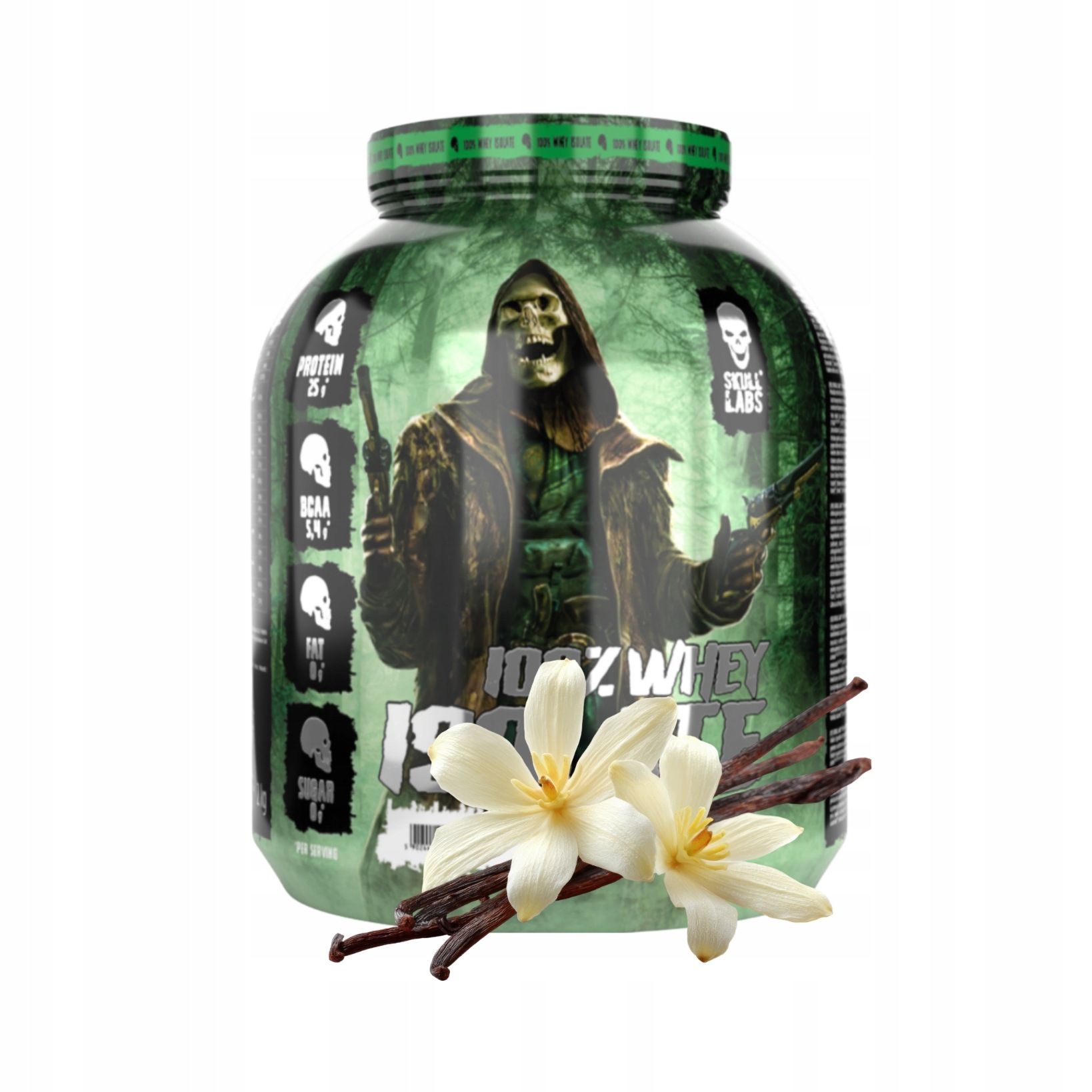 Skull Labs 100% Whey Isolate 2000 g Vanilla Bílkoviny Svalová hmota Síla