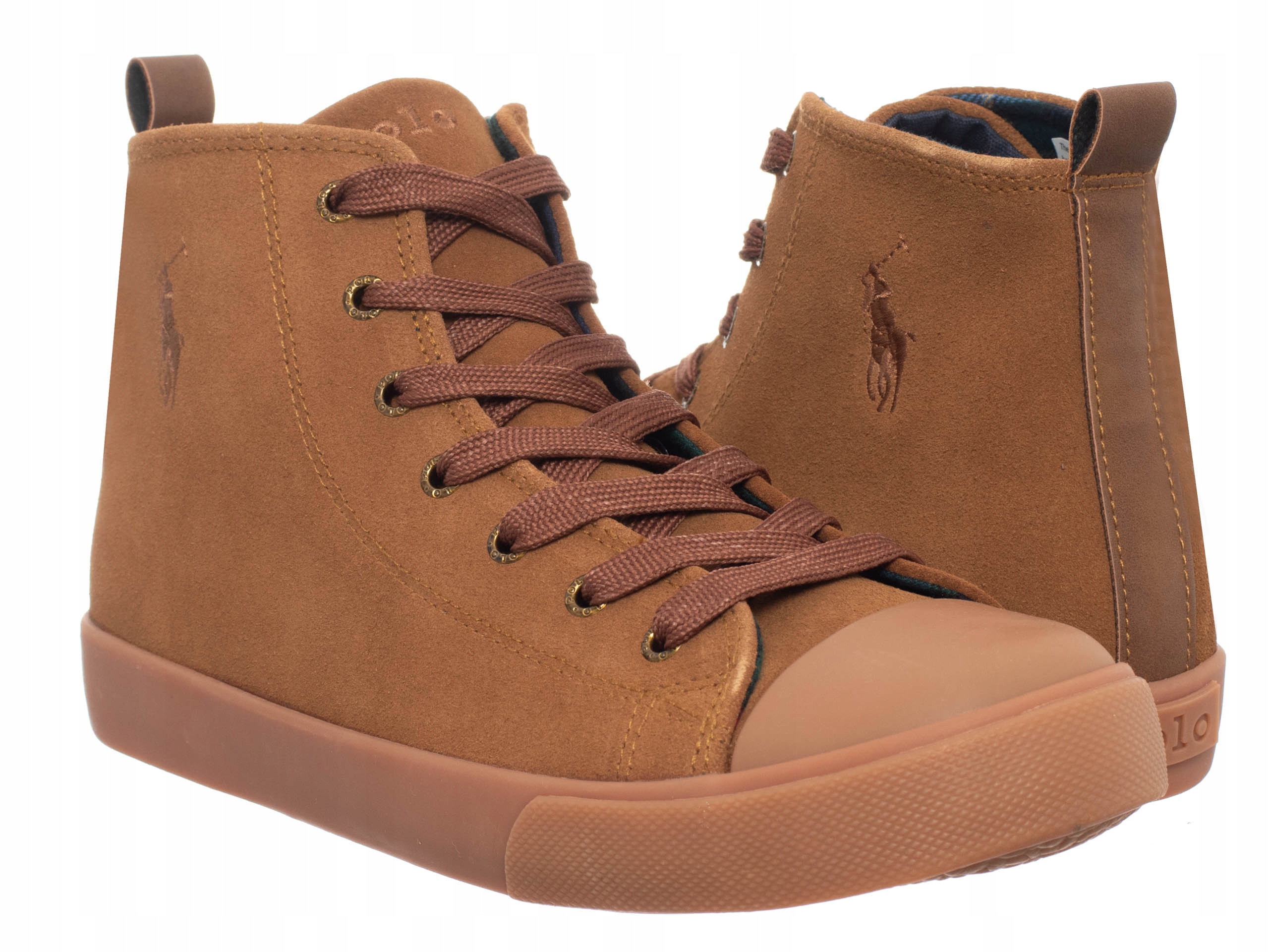 Polo Ralph Lauren Dámské Boty Hamptyn Hi RF103776 hnědé tenisky