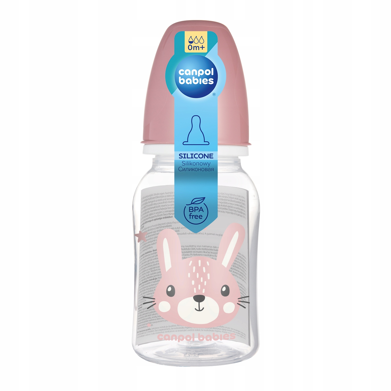 CANPOL LEKKA WĄSKA BUTELKA DO MLEKA 120ml 0m+ CUTE ANIMALS Marka Canpol babies