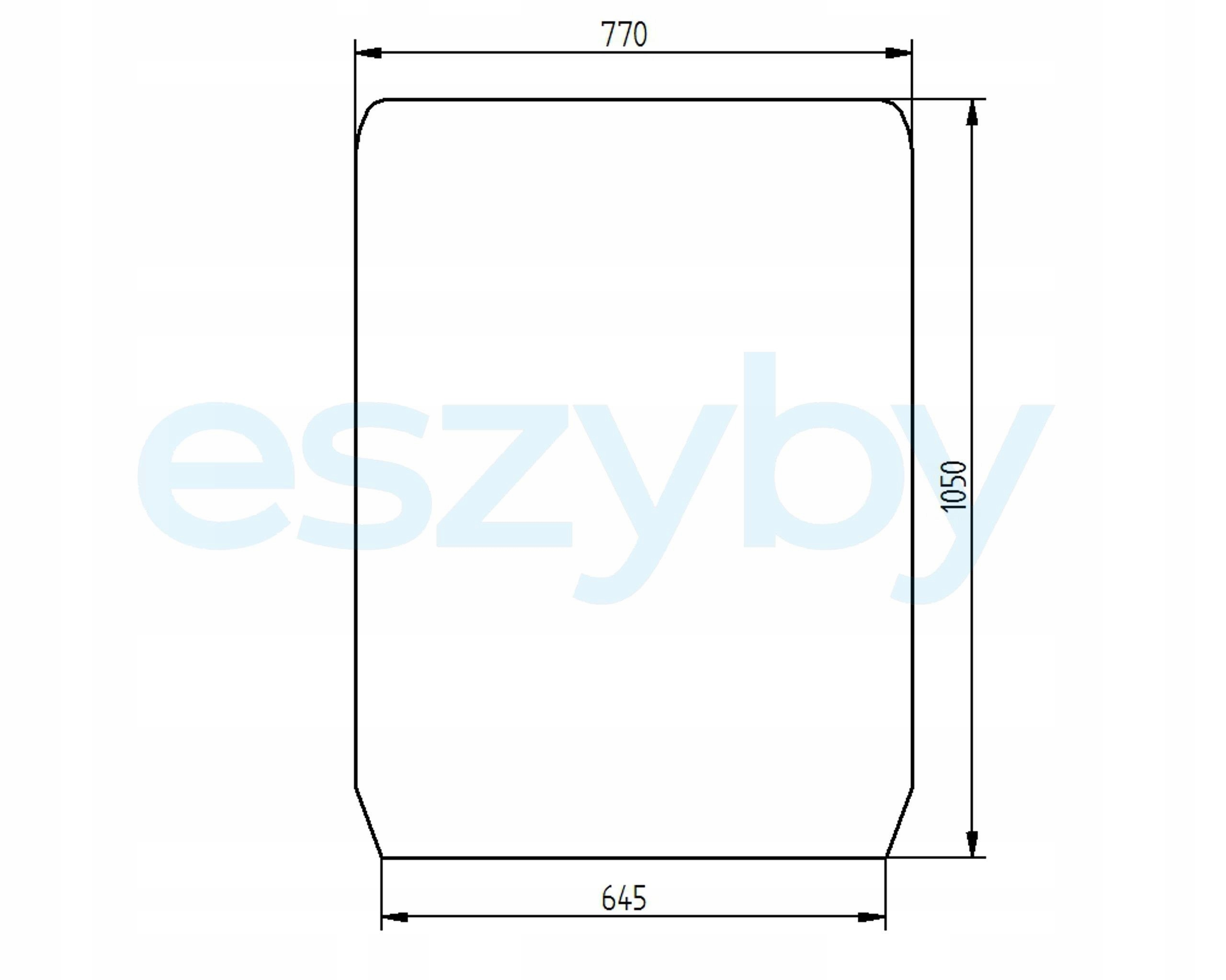 sklo teleskopický nakladač Cat Deutz Jlg přední
