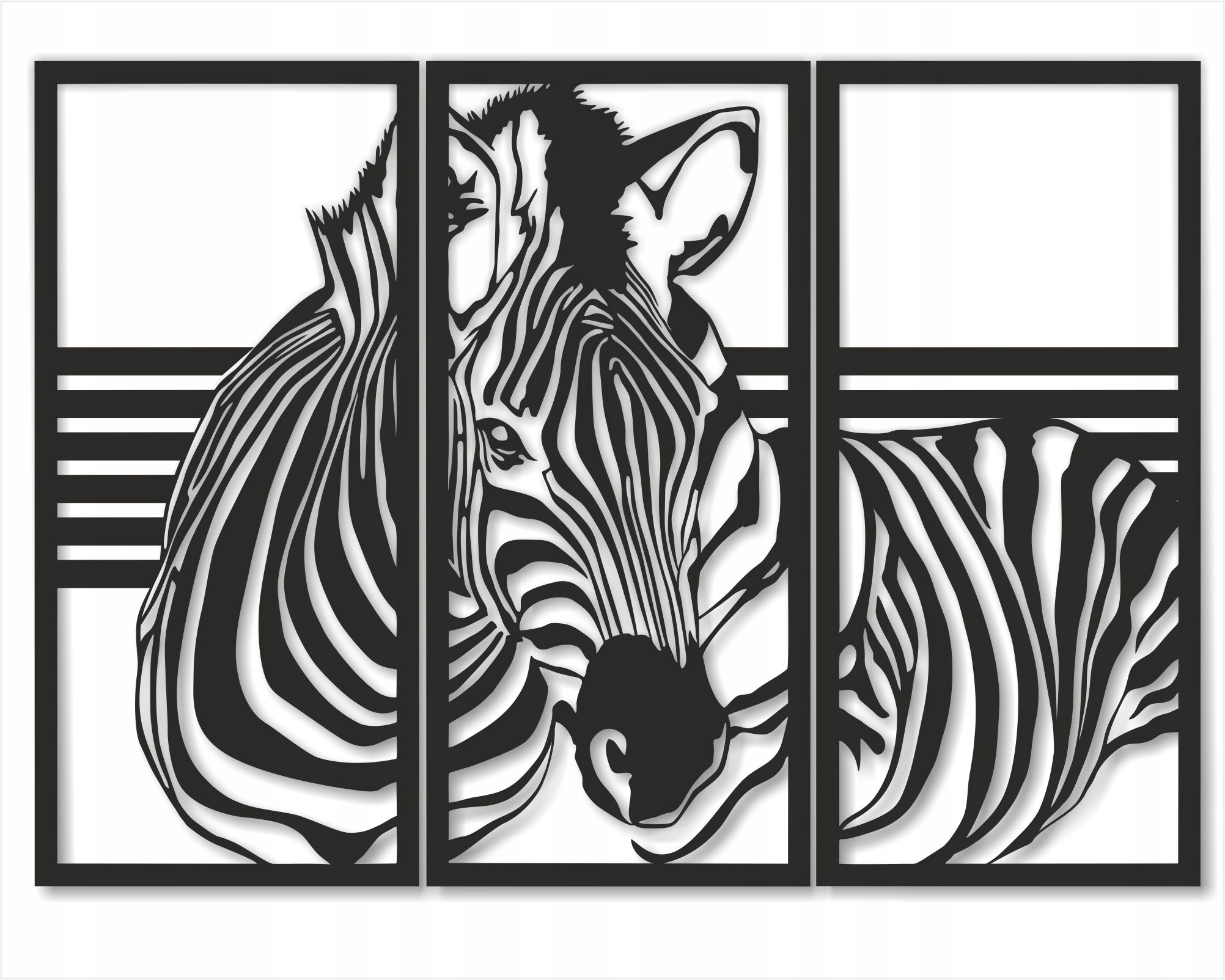 OBRAZ "ZEBRA 3" GRAFIKA NA ŚCIANĘ