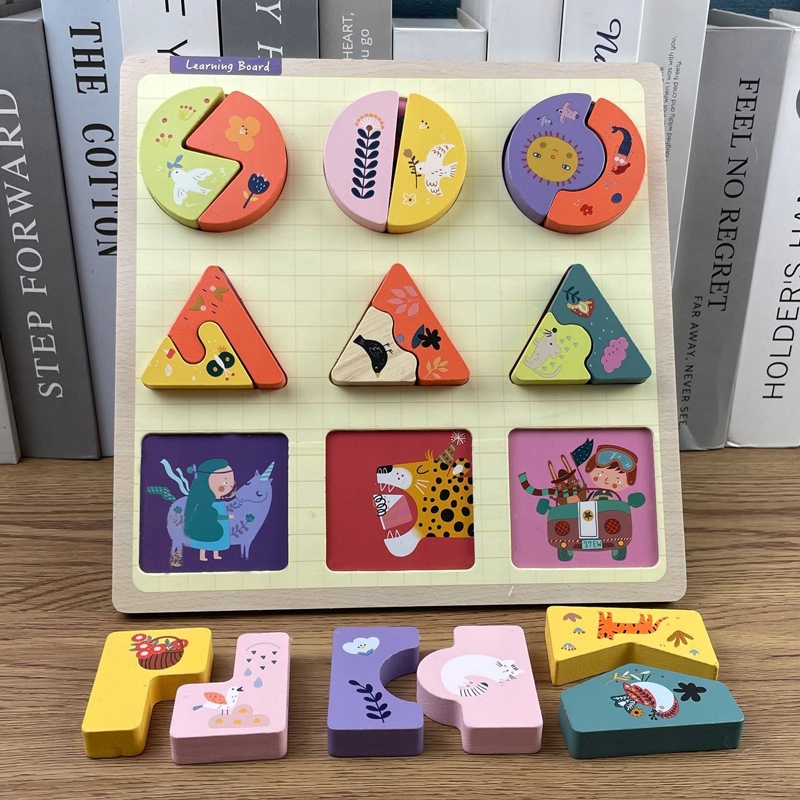 PUZZLE DREWNIANE EDUKACYJNE ZWIERZĄTKA Marka inna