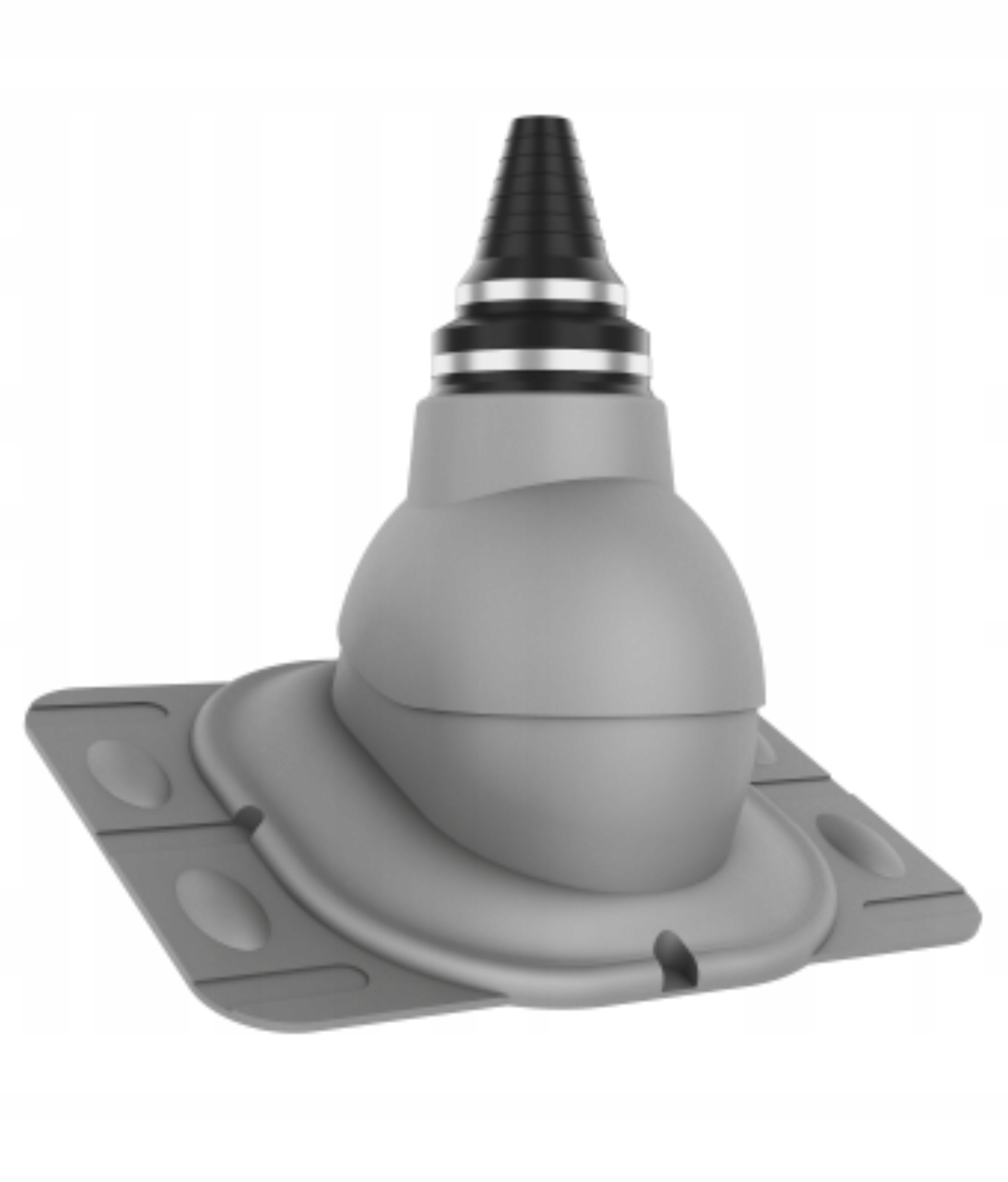 Anténní přechod, těsný průchod Univerzální Grafit Metalic 9007