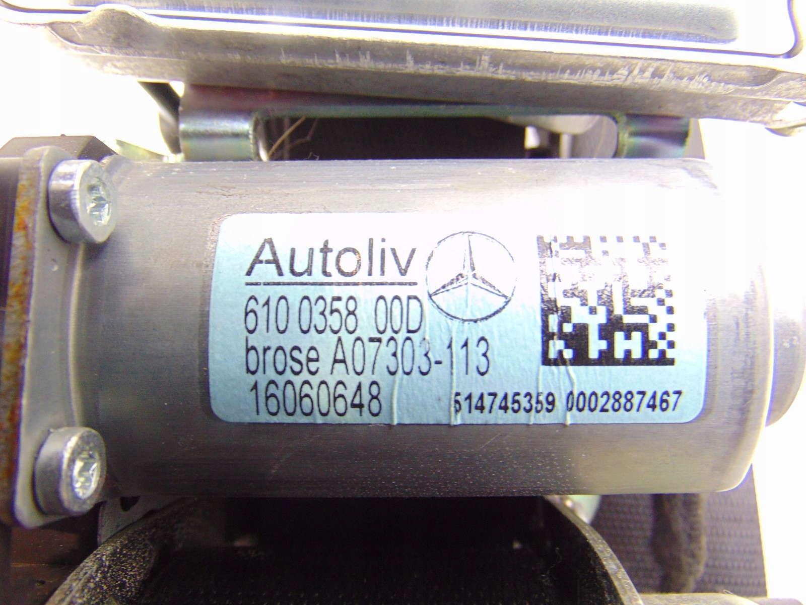 tension belt safety left front front MERCEDES E W207 COUPE A2078604185