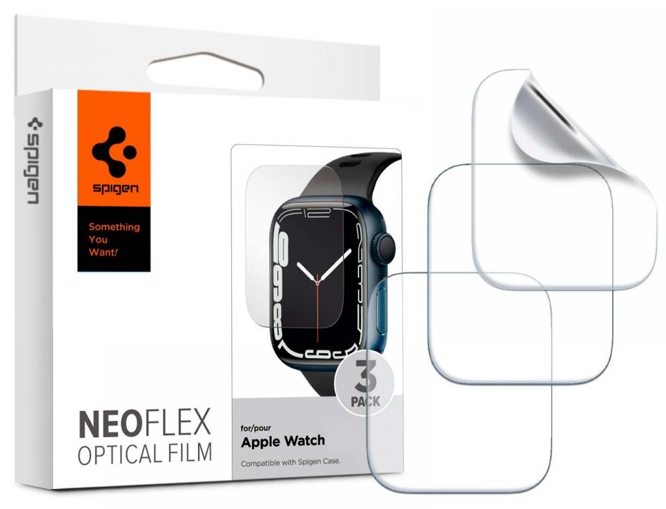 

Spigen Folia ochronna 3x do Apple Watch 5 6 Se 44