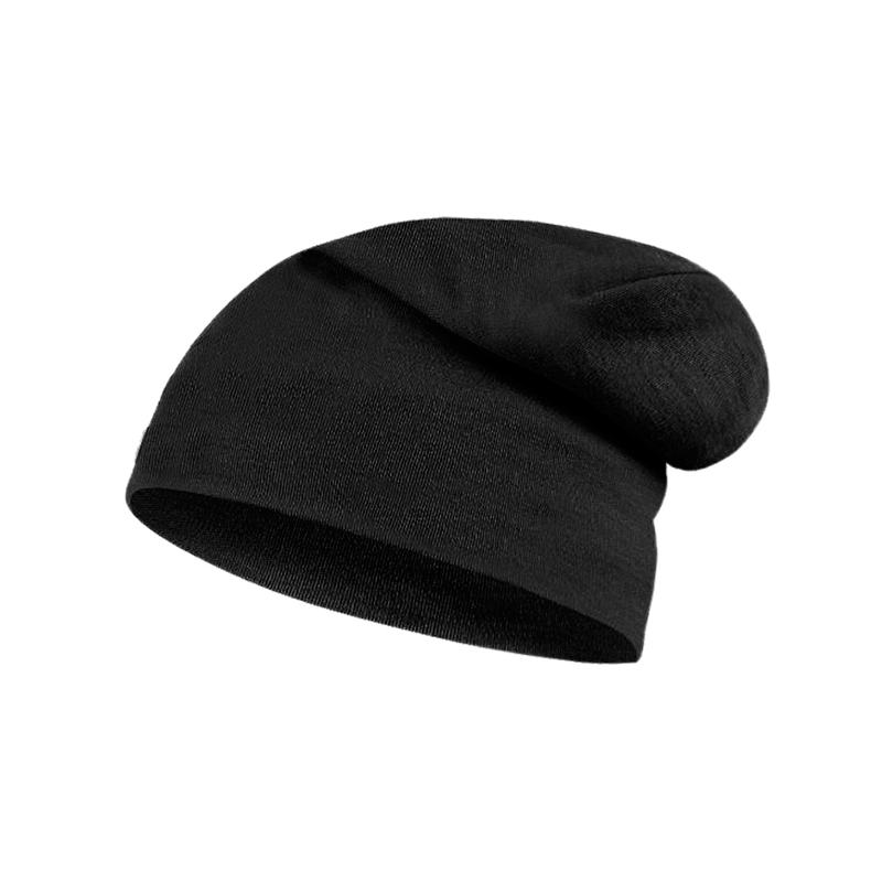 

Czapka damska termiczna 100% merino ciepła czarna