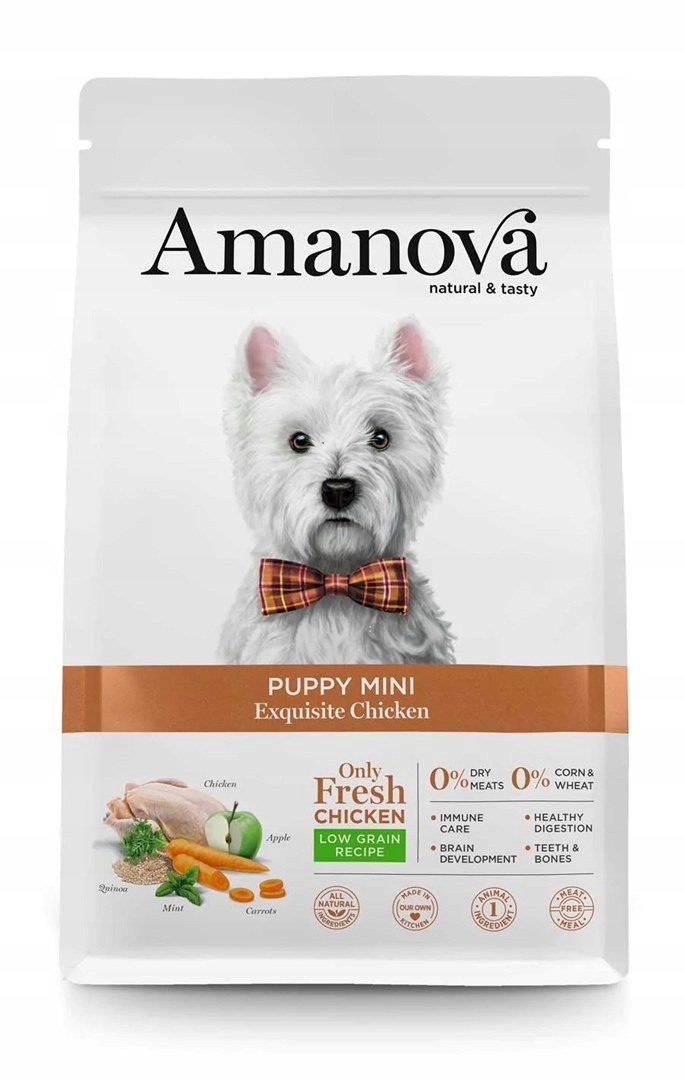 Levně Amanova Puppy Mini Exquisite Chicken 2kg Krmivo pro štěňata malých plemen s kuřecím masem