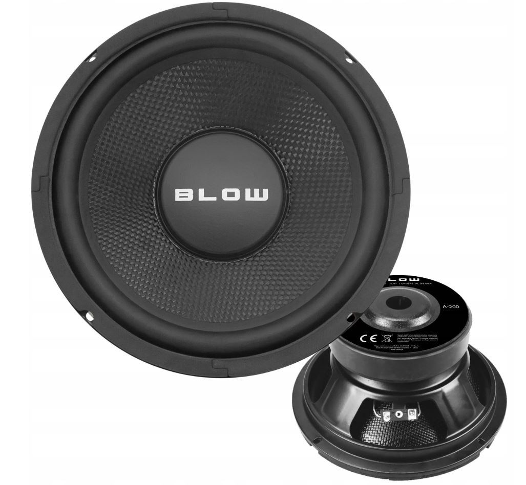 Basový Reproduktor 20 cm 8" 300 W Basový Bas 91 dB Subwoofer Cívka Hliník