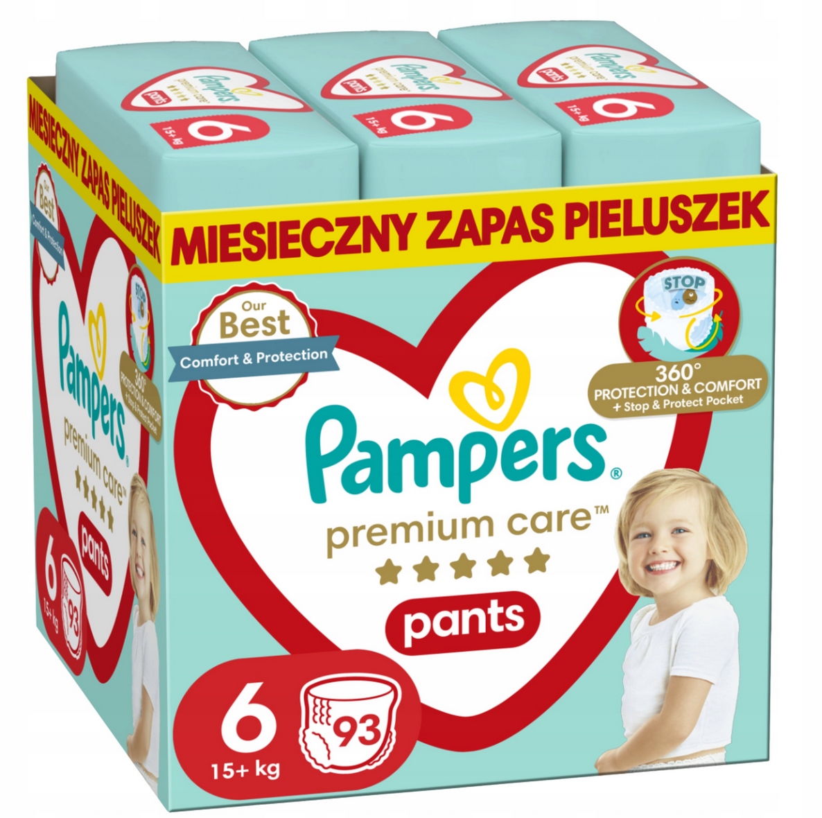Pampers Premium Care 6 93 szt. 15-25 kg Pieluchomajtki