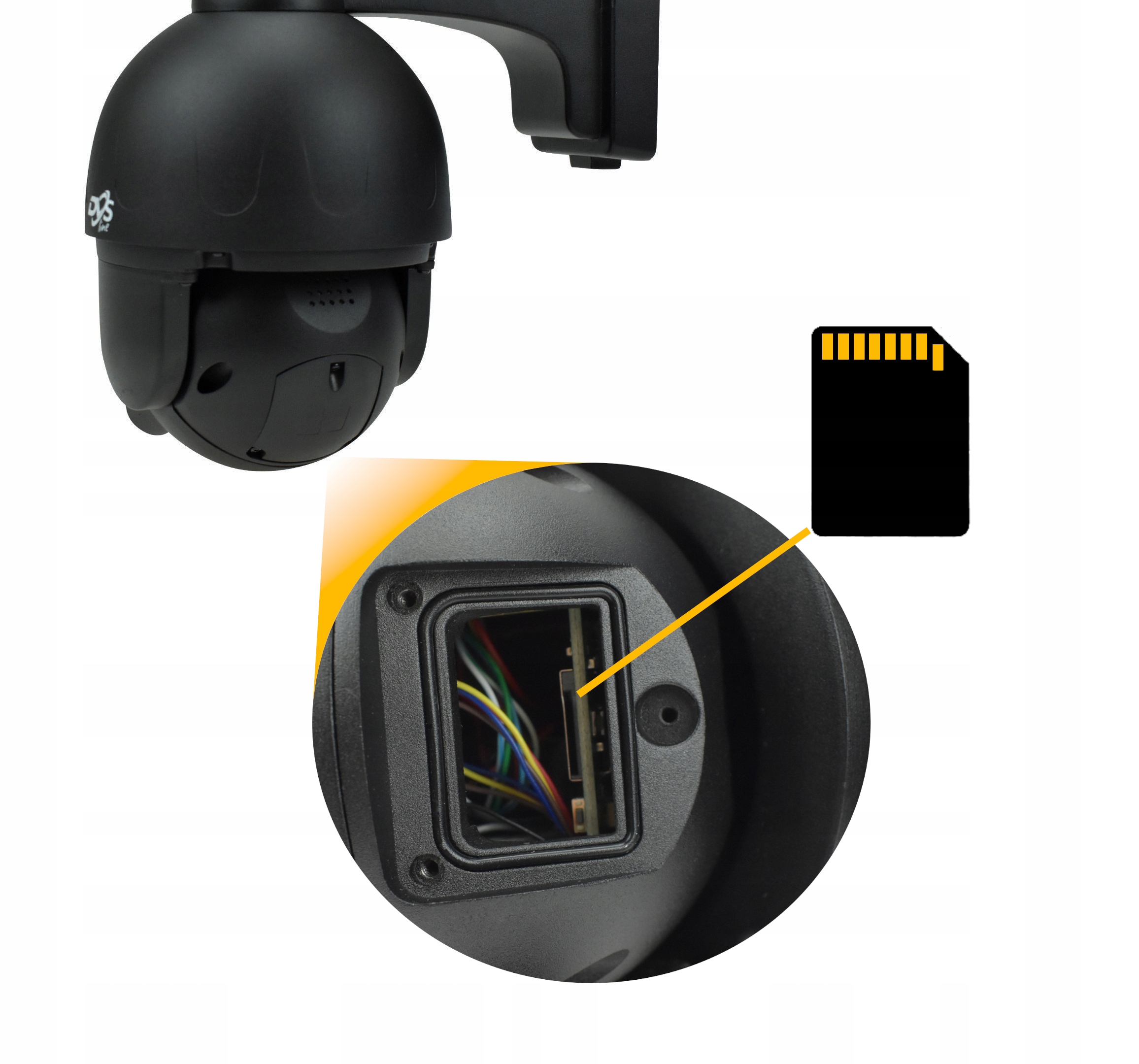 KAMERA WIFI OBROTOWA ZEWNĘTRZNA IP 5Mpx METAL CZARNA AUDIO DETEKCJA DVS Kod producenta SDIP5040E-IRWs