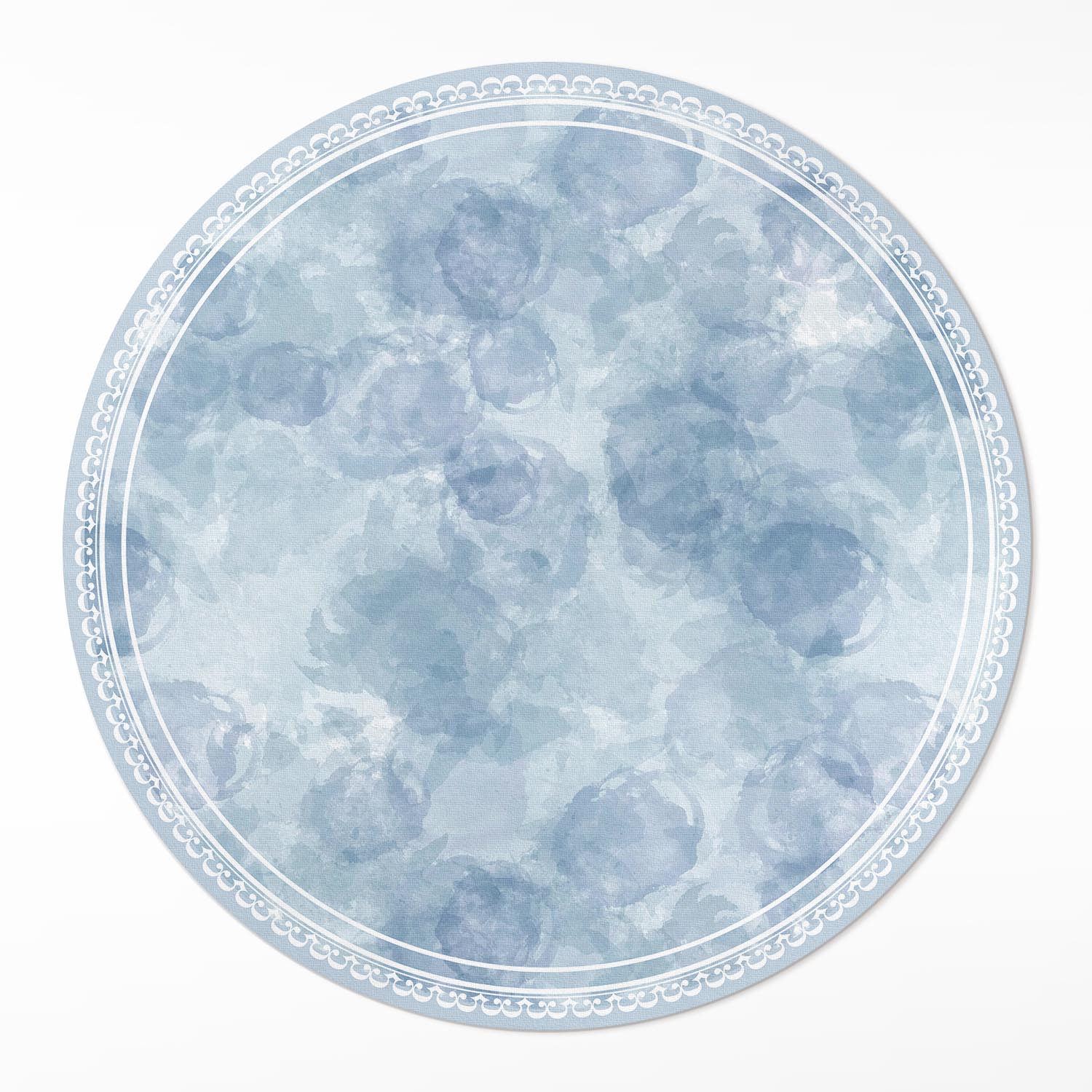 Okrúhly vnútorný koberec Dekoratívne akvarelové škvrny abstrakcia ⌀ 140 cm