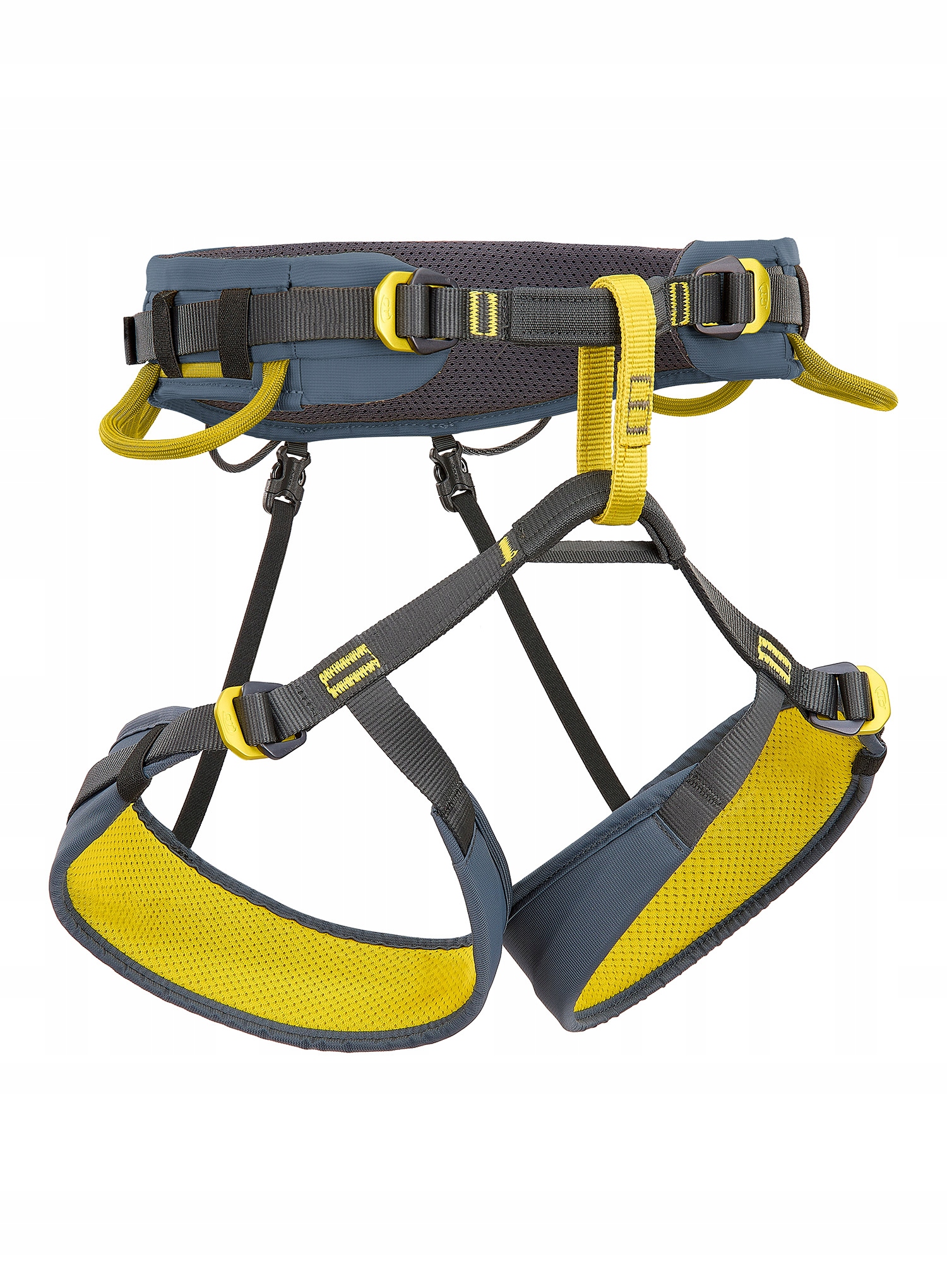 Uprząż wspinaczkowa Climbing Technology Wall - anthracite/mustard L-XL Rozmiar L/XL