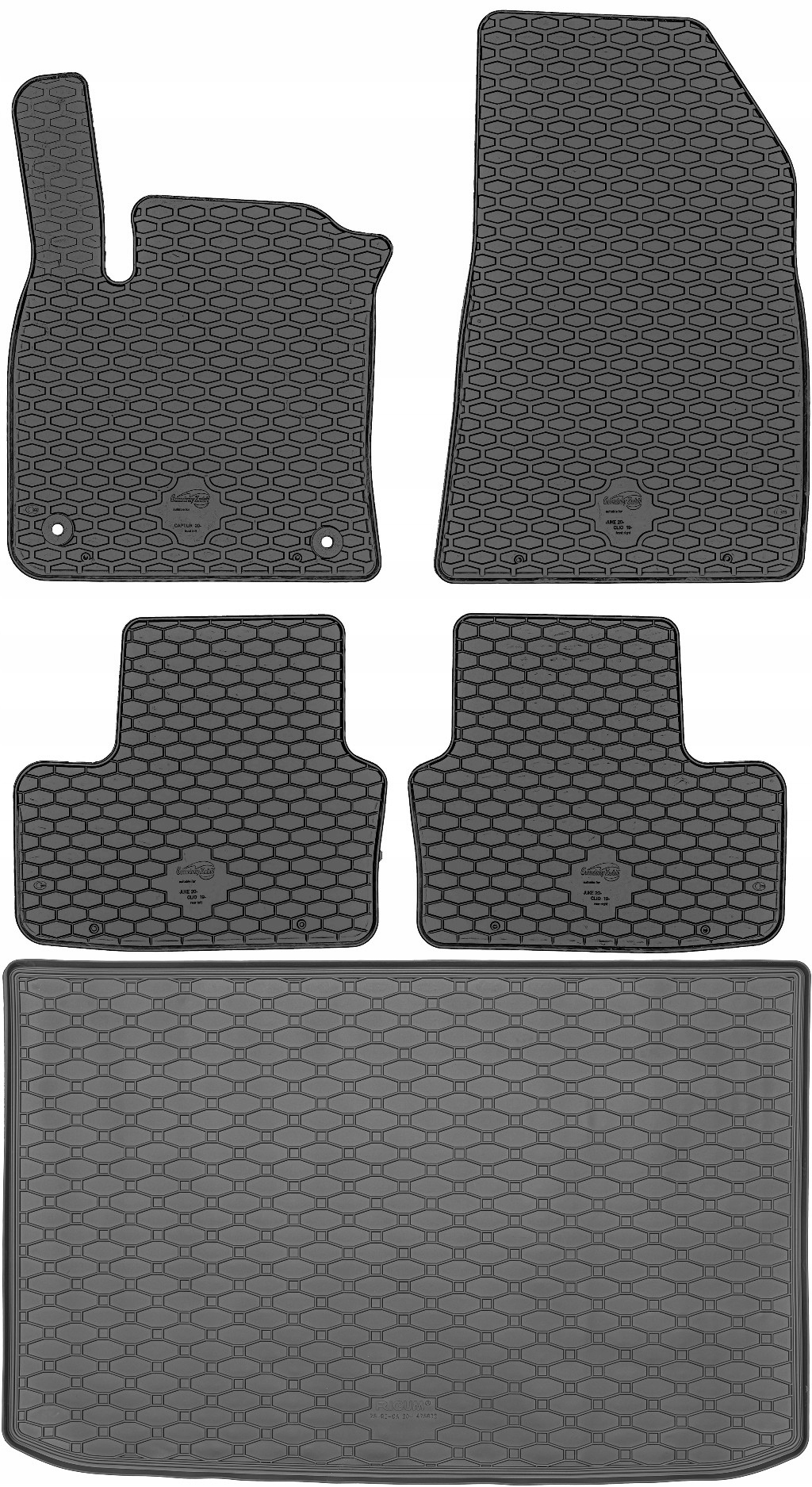 Renault Captur II Crossover 2019- Sada Koberce batožinový priestor