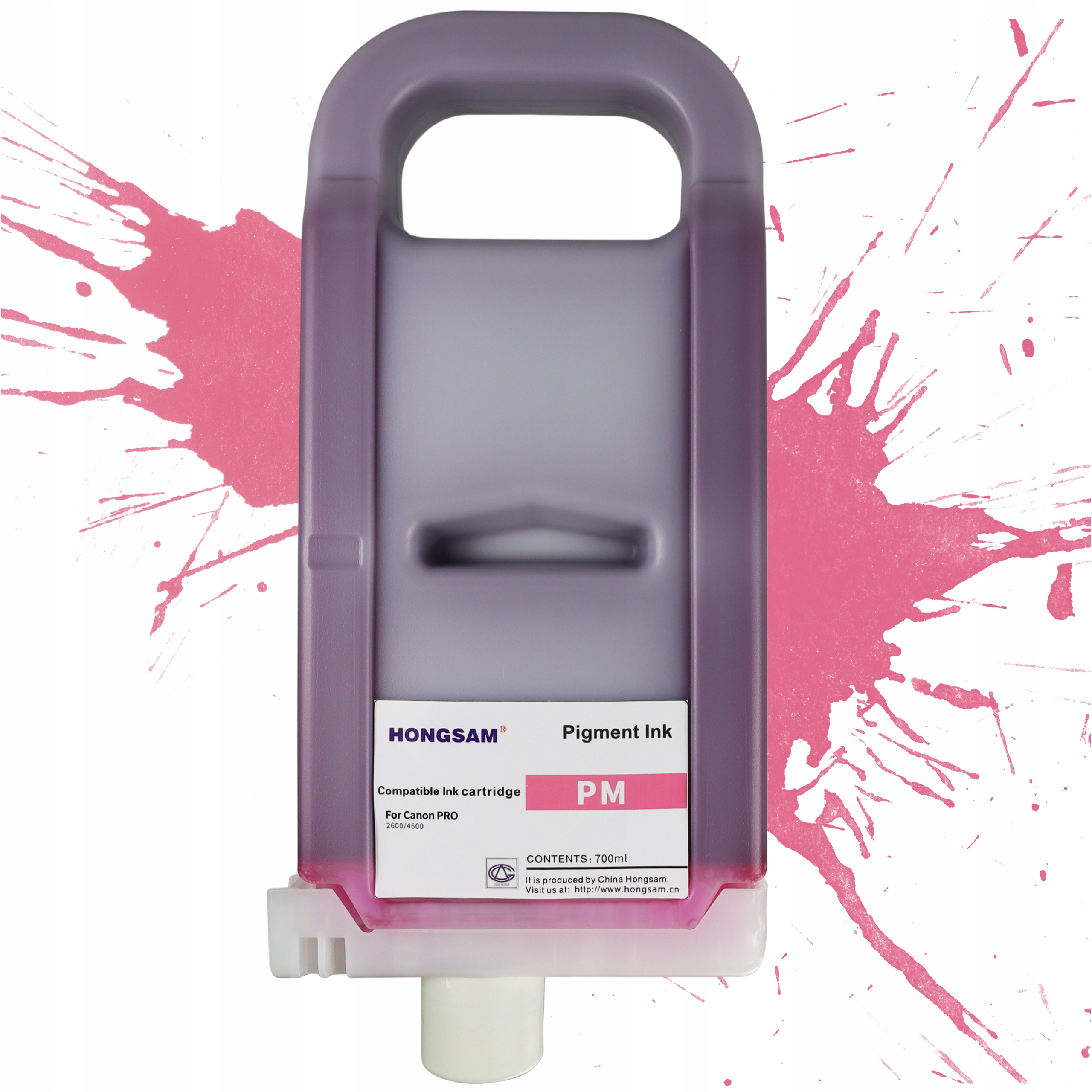 Pigmentový inkoust Photo Magenta 700 ml Náhradní náplň Canon PFI-3700 PFI-2700 Pm