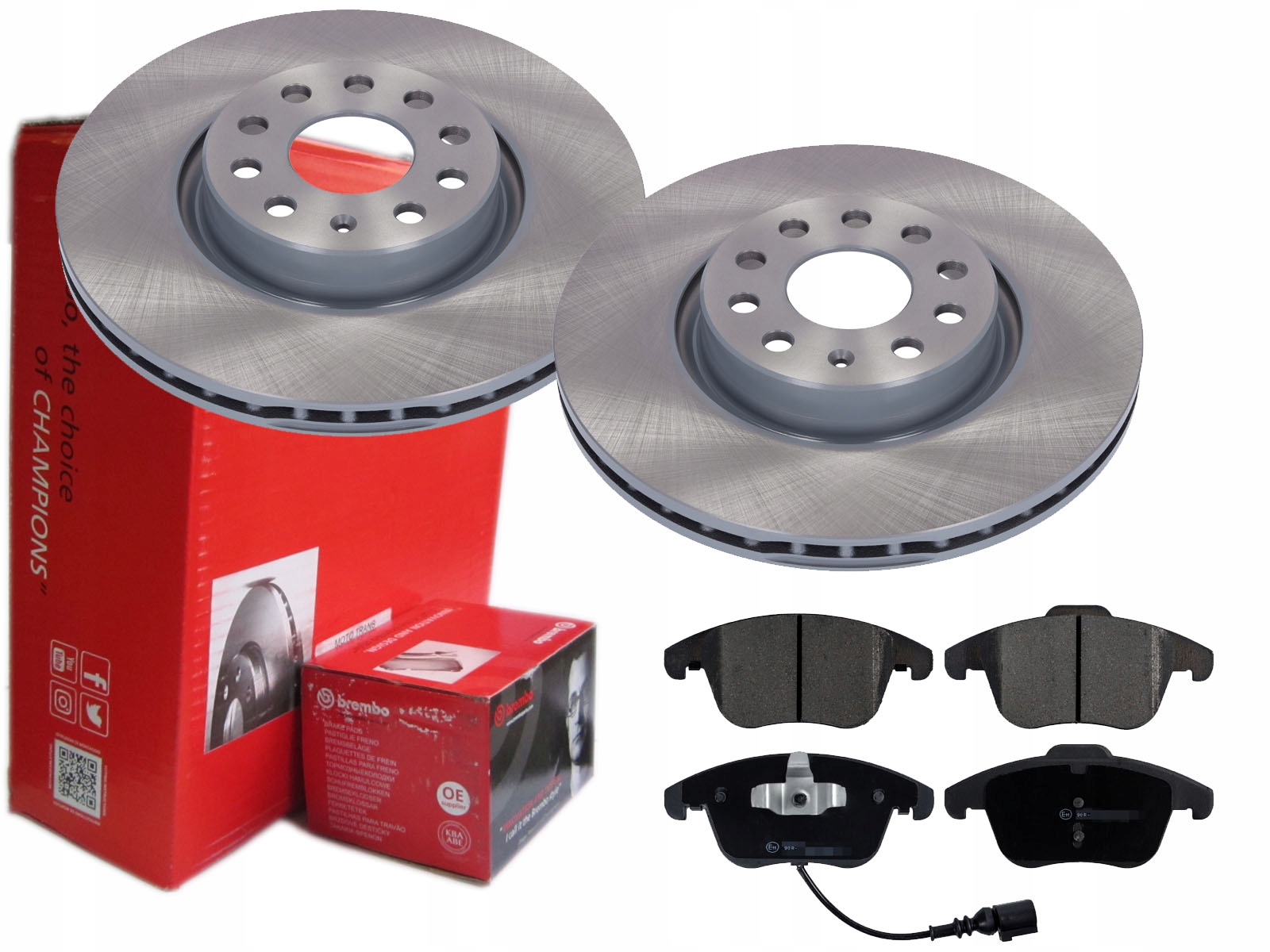 TARCZE KLOCKI BREMBO PRZÓD TIGUAN ALHAMBRA AUDI Q3