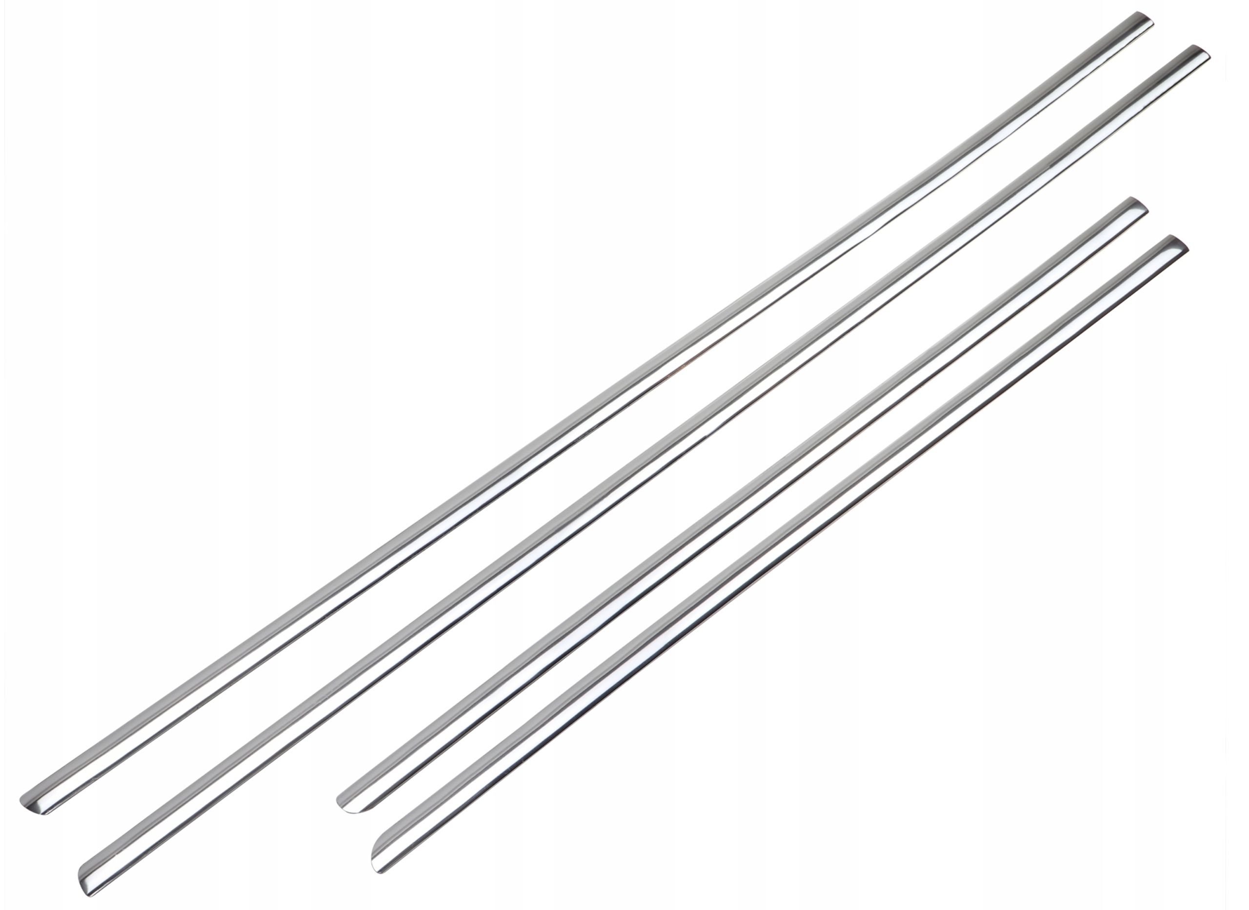 Fiat 500 - Listwy CHROM na drzwi boczne dekoracyjne chrom