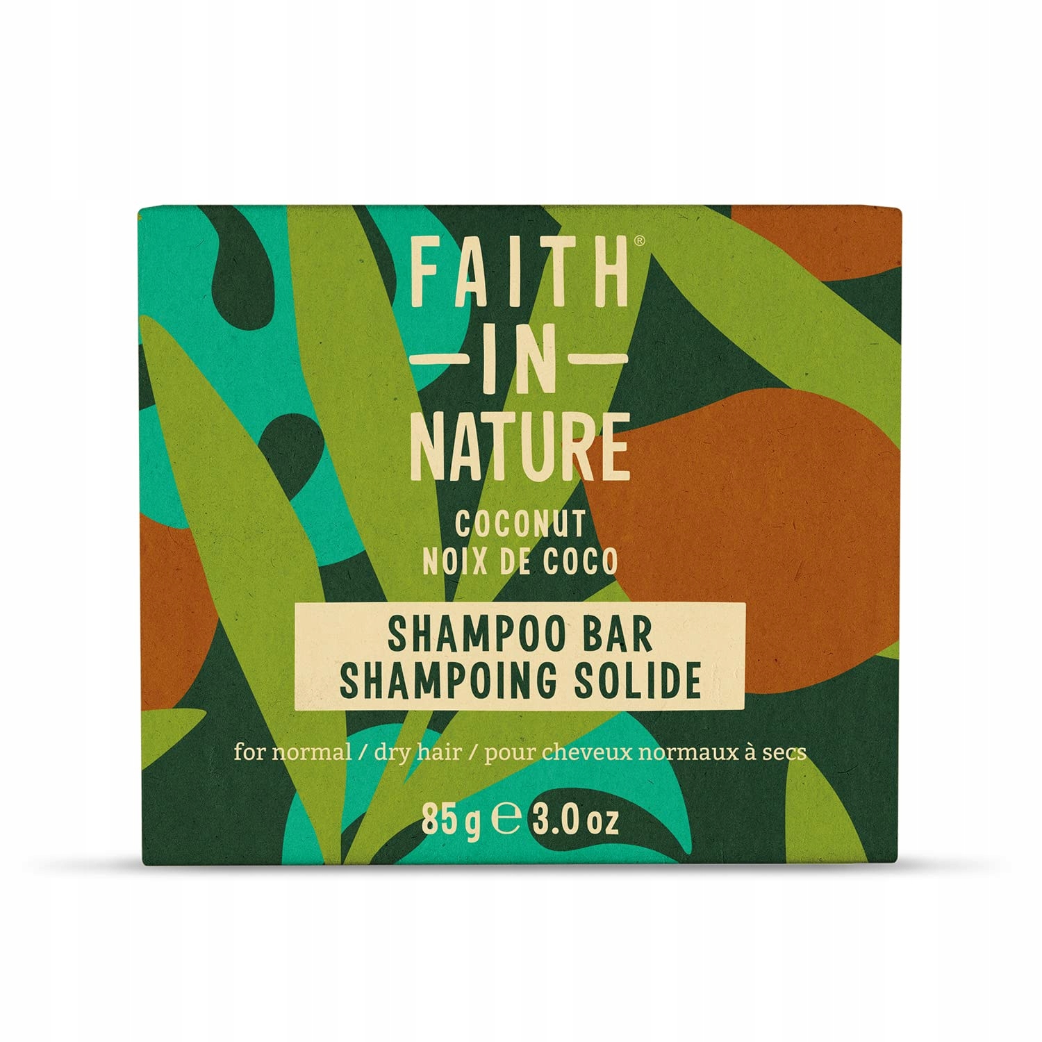 Mýdlo na vlasy Kokos a Shea Faith In Nature Hydratační 85 g Ekologické