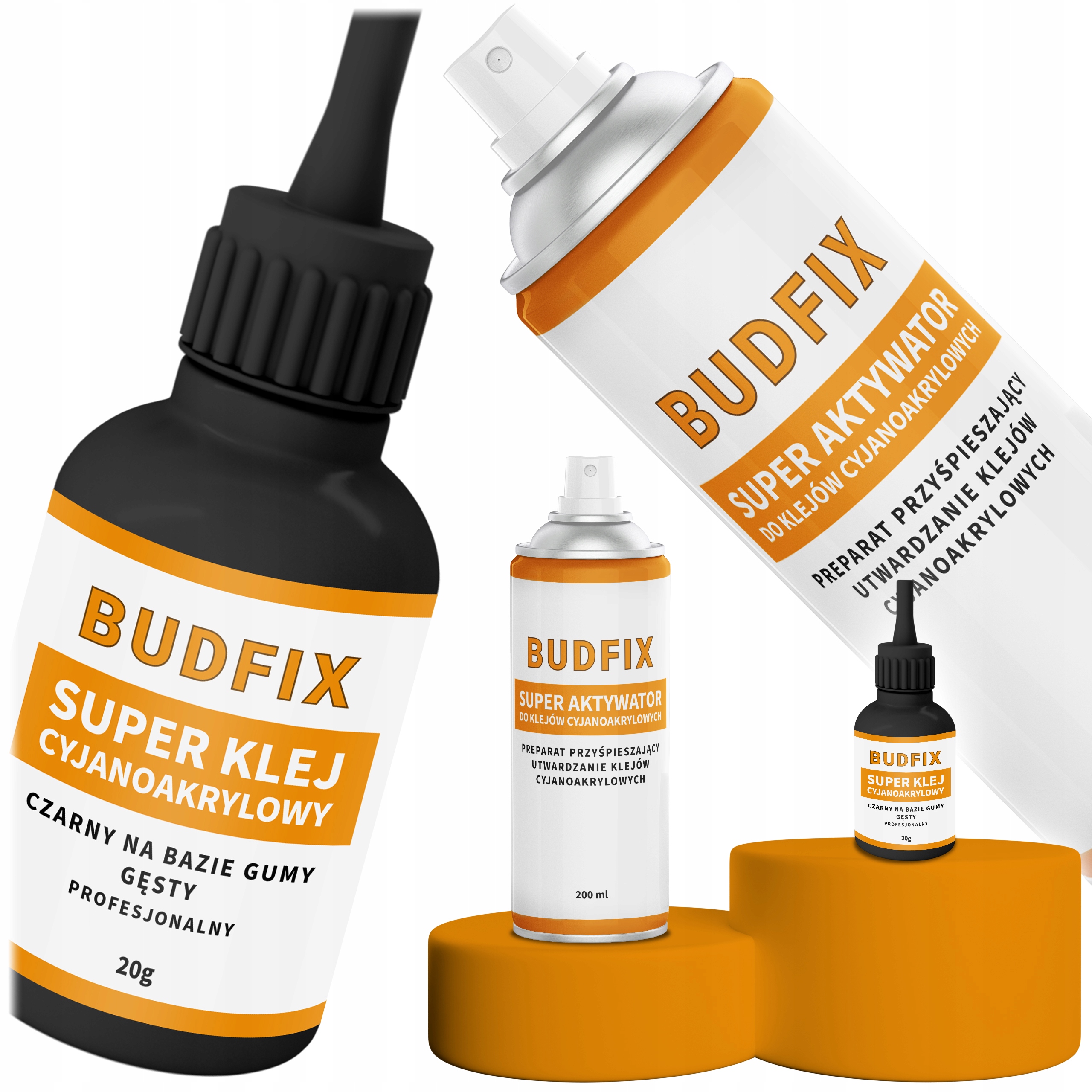 Klej Do Uszczelek Samochodowych Czarny Gęsty 20g Ca Guma Drzwi Aktywator