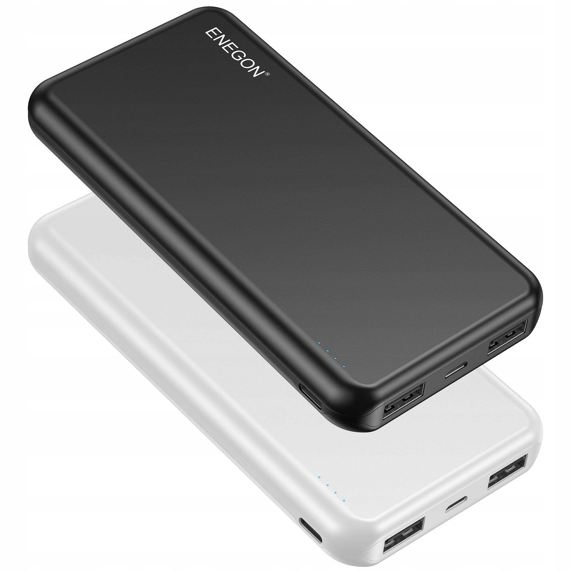 Powerbank Enegon 10000 mAh czarny i biały