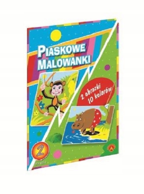 

Piaskowa malowanka hipopotan małpa