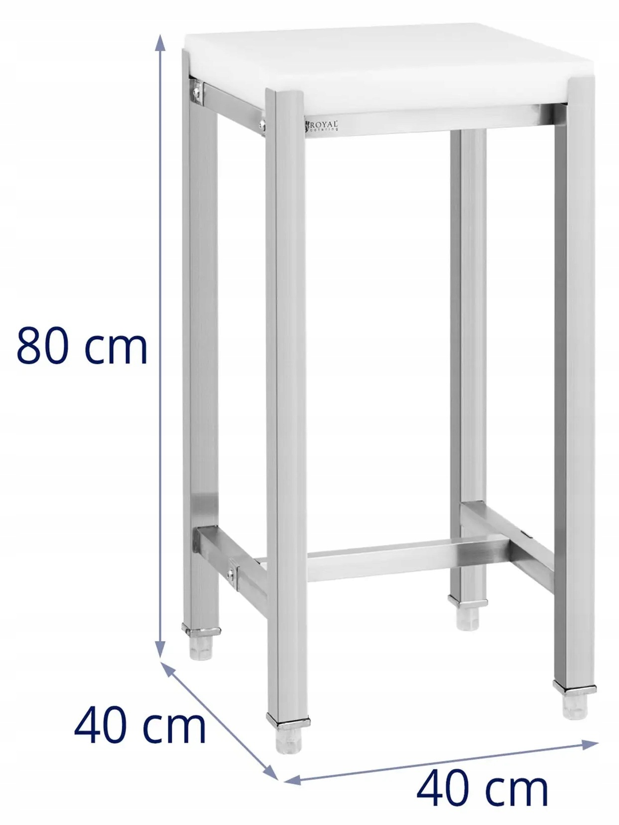 Kloc masarski 40x40cm wys. robocza 80cm Royal Catering RCBC-01 10012326