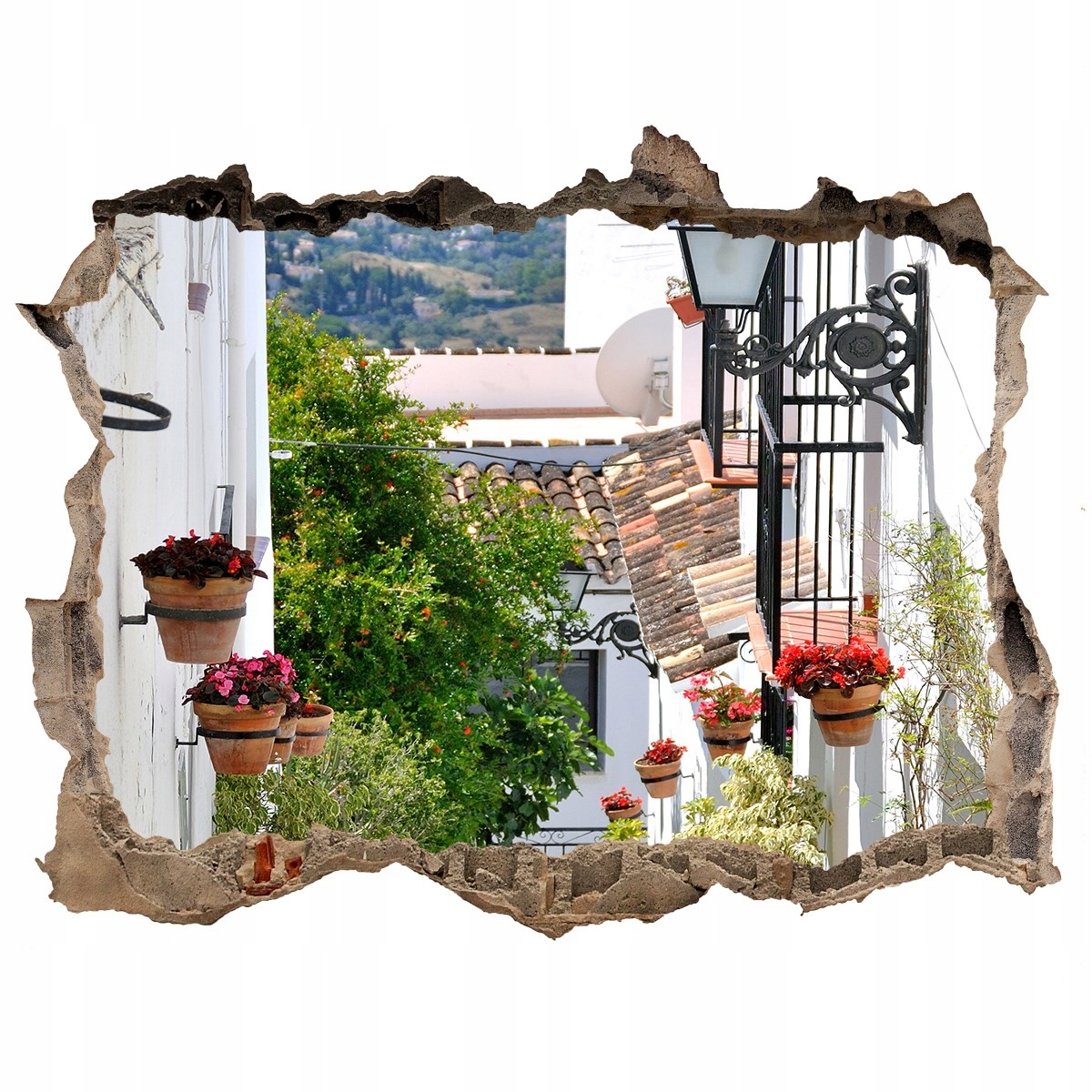 

Fototapeta dziura na ścianę 3d Urokliwa uliczka