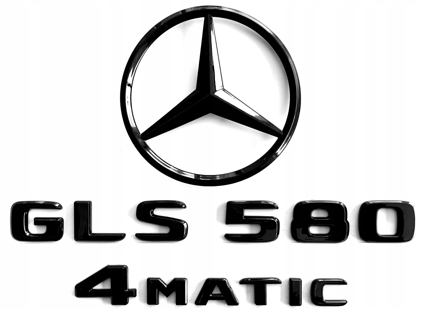 Mercedes-Benz Gls 580 4MATIC emblém znak logo čierna