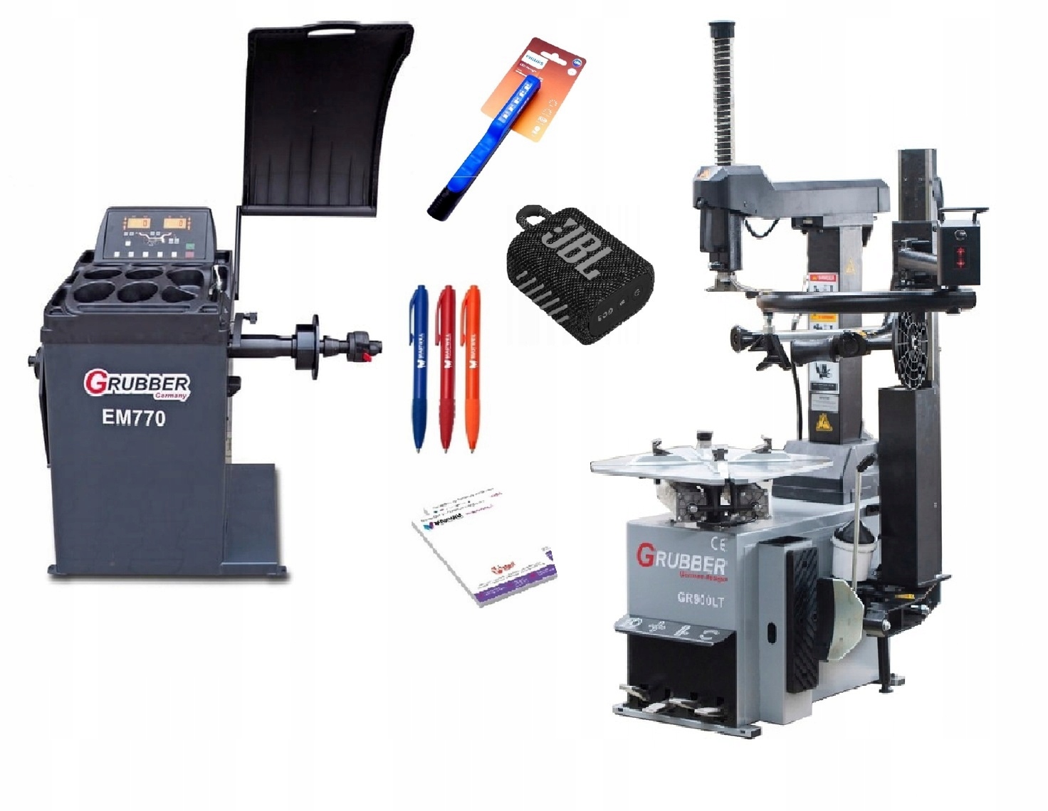 БАЛАНСИРОВОЧНЫЙ СТАНОК EM770 И МОНТАЖНЫЙ СТАНОК GR00LT.N + БЕСПЛАТНО