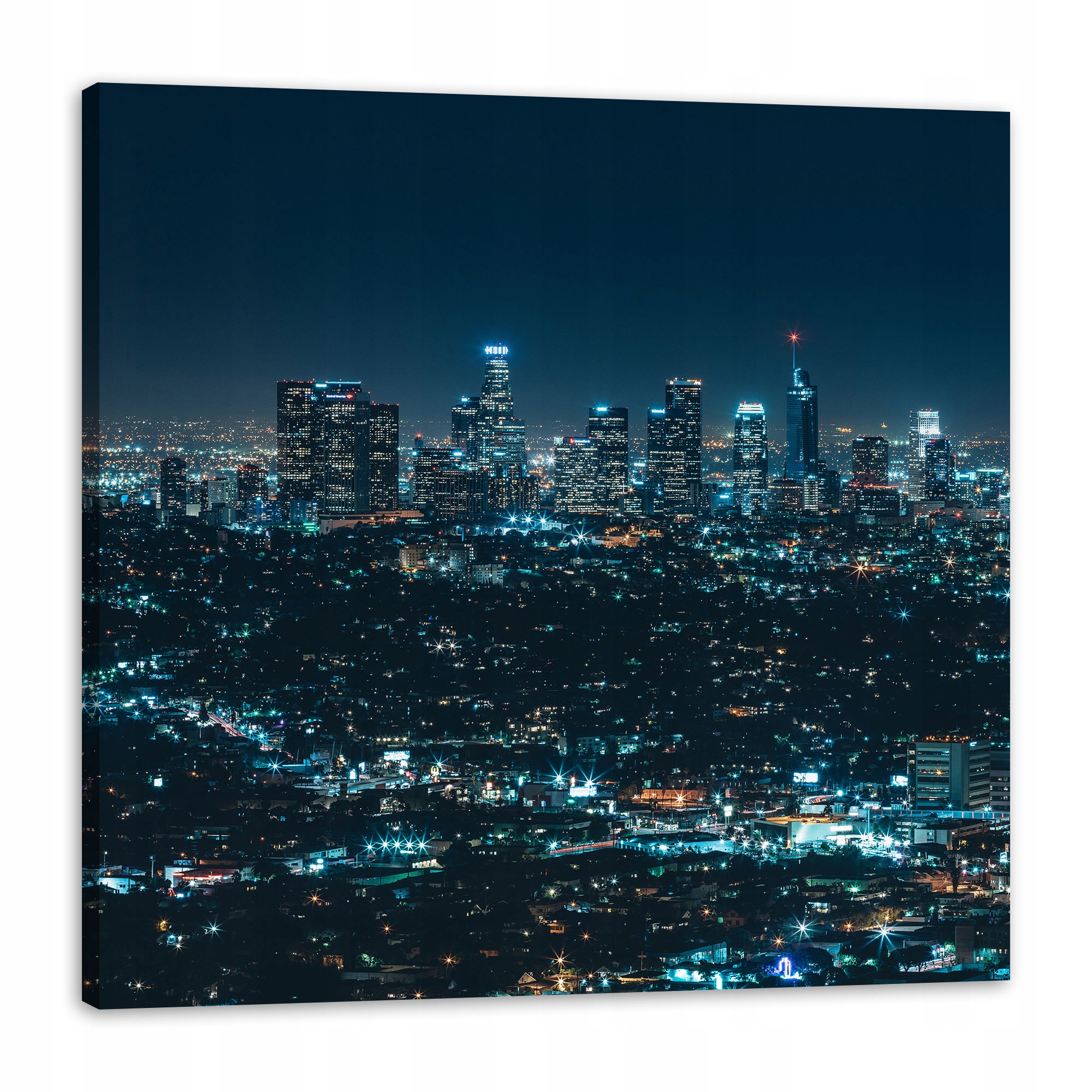 Obraz plátno Architektura Los Angeles noc 80x80 cm
