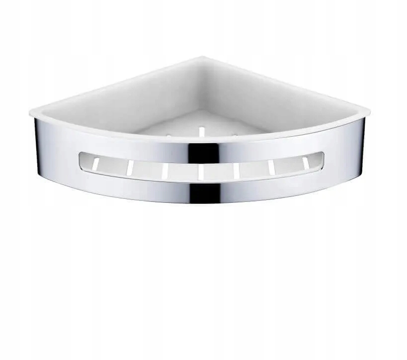 Rohový koš Stella 20,5x20,5x5,5 leštěná ocel plastová vložka