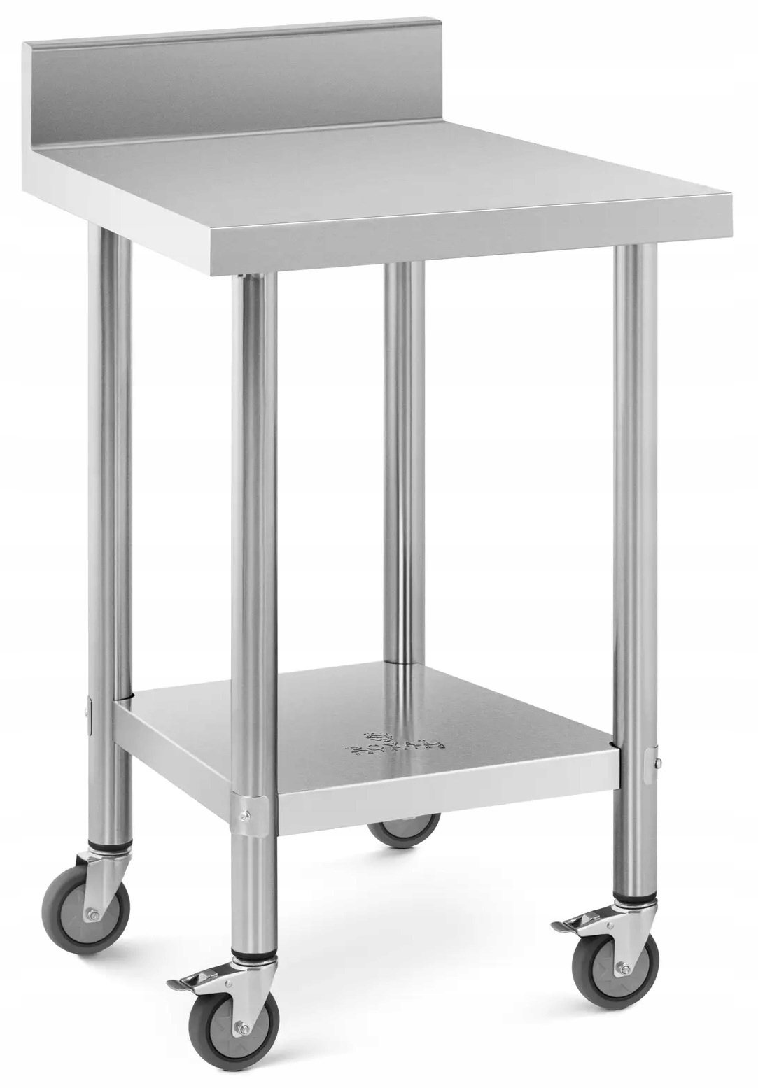 Stůl z nerezové oceli na kolečkách 60x60 cm Royal Catering RCAT-60/60-WS
