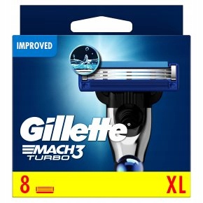 

8 x Gillette MACH3 Turbo Wkłady Do Golenia