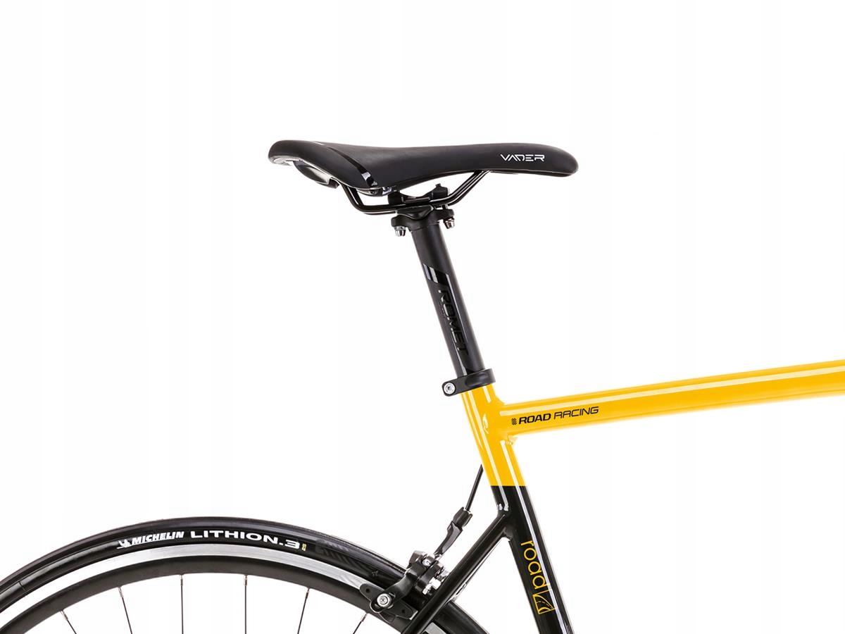 2328F01 - 47 XS Rower ROMET Huragan 2 czarno-żółty Rozmiar koła (