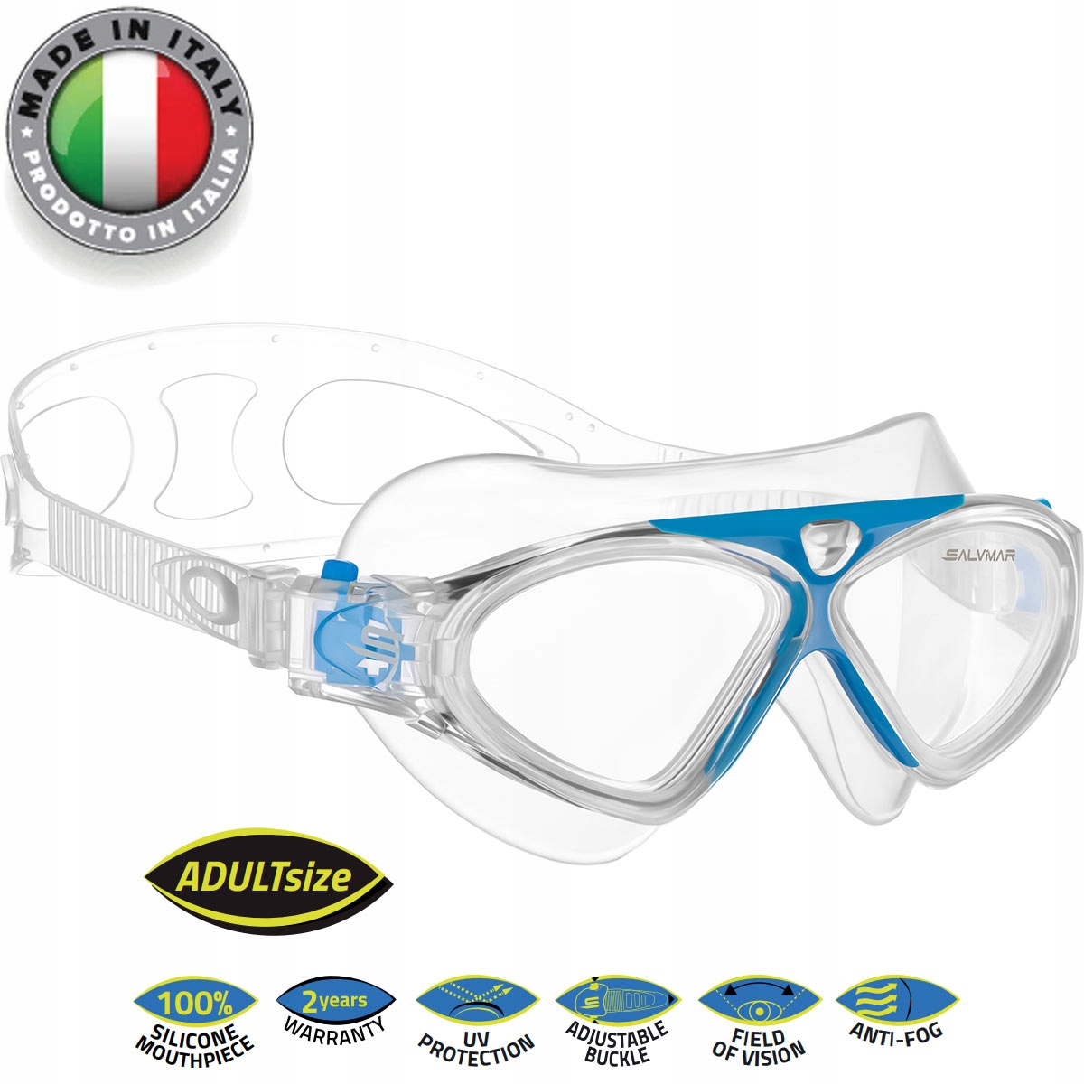 Salvimar Okulary Pływackie gogle do pływania na basen Freedom Antifog Uv