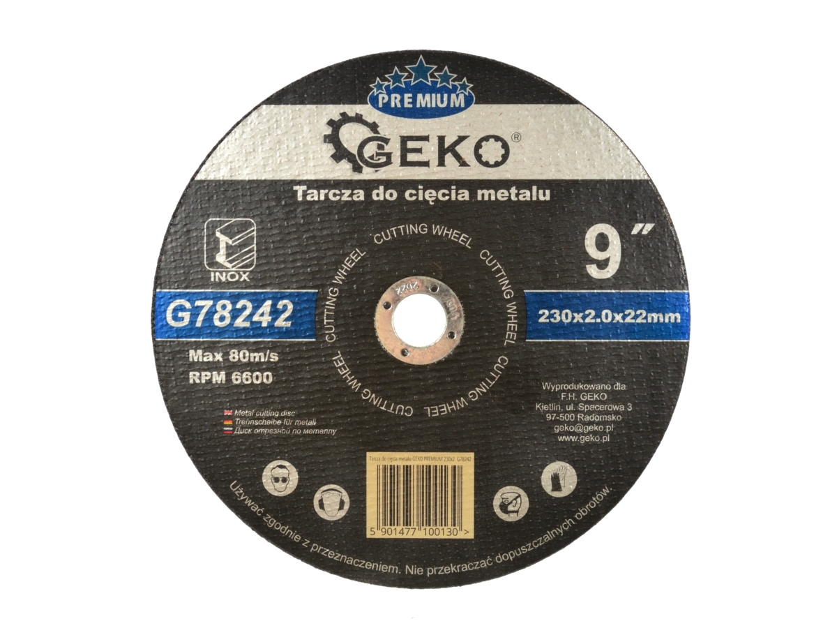 

Tarcza Tarcze Do Cięcia Stali Metalu 230x2 mm Inox