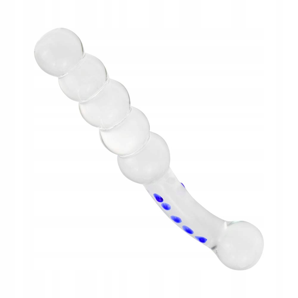 SXOVO Szklany Dildo Analny Perły Kryształowy Korek Masażer G-Punkt — miniatura 6